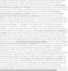 Term Paper Introduction Tagalog To English Research Paper Introduction Research Paper Research Paper Thesis