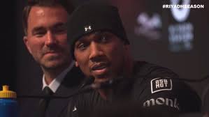 Anthony Joshua and Jarrell Miller got into it in heated, X-rated press  conference