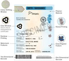 It's used as a reference point for acquiring many other forms of id. Polymer Birth Certificates Ontario Newsroom