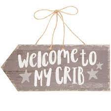 Welcome To My Crib Wood Wall Decor Hobby Lobby 1474824 Baby Girl Wall Decor Wood Wall Decor Door Signs Diy
