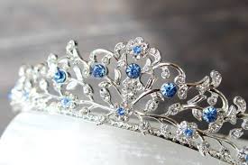Something Blue Bridal Tiara Swarovski Crystal Bridal Crown Blue Tiara Cinderella Tiara Bridal Tiara Hochzeit Tiara Brautkrone Und Brautaccessoires