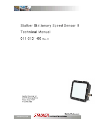 Combines all three games' maps into one gigantic map). Stalker Stationary Speed Sensor Ii Technical Manual Ascii Network Packet