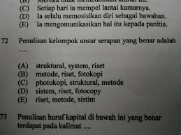 Maybe you would like to learn more about one of these? Penulisan Kelompok Unsur Serapan Yang Benar Adalah Brainly Co Id