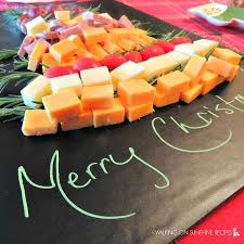 Easy and fancy appetizers made with cheese will please all your holiday guests. Christmas Tree Cheese Board Platter Walking On Sunshine Recipes