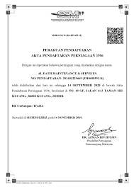 Dokumen sokongan >> salinan borang 24 dan 49 bagi syarikat kurang setahun atau form of annual return terkini yang disahkan oleh setiausaha syarikat (bagi syarikat yang diperbadankan melebihi 18 bulan). Borang 13 Ssm