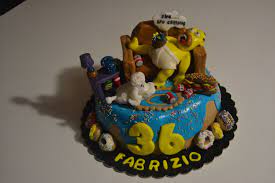 Homer Simpson Torta Di Compleanno Per Fabrizio Amante Di Questo Cartone