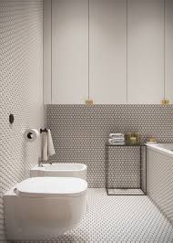Grey granite penny round natural stone marble tile by roca. 25 Edgy Penny Tiles Ideas For Your Bathroom Shelterness