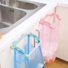 Plastic Garbage Bag Storage Rack Hook Hanging Kitchen Tailgate Bracket Rubbish Bag Towel Holders Storage Kitchen Gadgets Storage Rags Storage Plastic Cabinets