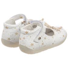 Falcotto By Naturino Girls White Leather Shoes