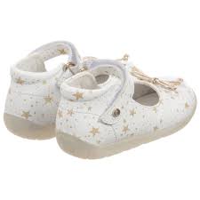 falcotto by naturino girls white leather shoes