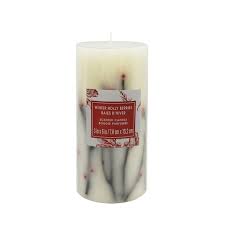 3 X 6 Winter Holly Berries Pillar Candle By Ashland Christmas Michaels