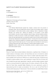 Home decoration and remodelling ideas. Pdf Safety In Student Residences Matters