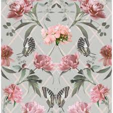 Shop our vintage wallpaper today! Floral Wallpaper Blossom Peony Other Flower Wallpaper Wilko Com