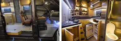 Outside Van Brown Pow Custom Camper Gear Hauler Mercedes Sprinter 4x4 Van Van Interior Sprinter Mercedes Sprinter