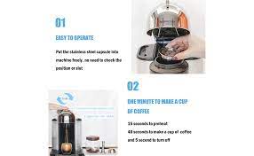 Get quality nespresso compatible coffee pods at tesco. Amazon Com Reusable Coffee Capsule Filter Stainless Steel Coffee Pod Holder Set Compatible With Nespresso Vertuoline Gca1 Plus Nespresso Vertuo Plus Series Delonghi Env 135 150 With Brush Spoon 240ml Kitchen Dining