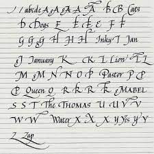 Cursive fonts are designed to look like cursive handwriting, . Fancy Handwriting Alphabet Fancy Handwriting Handwriting Alphabet Hand Lettering Alphabet