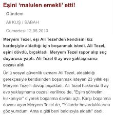 Meryem tezel, eski eşi hakkında yazdığı kitapta yayın yoluyla hakarette bulunduğu gerekçesiyle 5 yıl süreyle denetimli serbestlik tedbirine tabi tutulacak. Baldiziyla Iliskiye Girip Karisini Bicaklayan Ali Tezel Yine Sahnede