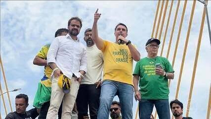 Flávio Bolsonaro, PL, fez campanha em Marabá (PA) e Manaus