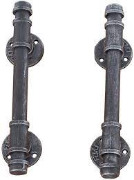 4,181 industrial double door hardware products are offered for sale by suppliers on alibaba.com, of you can also choose from modern, contemporary industrial double door hardware, as well as. Amazon Com Barn Door Pull Handle Rustic Exterior Door Handle And Pulls Industrial Pipe Interior Door Knobs Iron Front Sliding Door Handle Gate Handles Door Hardware Black Brush Silver 12in 2pcs Home Improvement