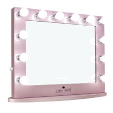 Reigncharm Hollywood Vanity Mirror 12 Led Lights Dual Outlets Usb 32 Inches X 27 Inches Rose Gold Walmart Com Walmart Com