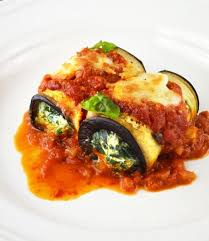 Eggplant Rollatini With Spinach And Ricotta Inside The Rustic Kitchen Recipe Eggplant Rolls Eggplant Recipes Eggplant Dishes