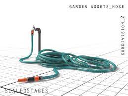 Hose capacity, water powered auto rewind hose reel provides hands free rewinding at a flip of a lever, attractive design fully conceals hose and reel, durable resin housing, smart trak hose guide tracks hose neatly onto reel, leader hose and discharge tube. Garden Hose 3d Asset Cgtrader