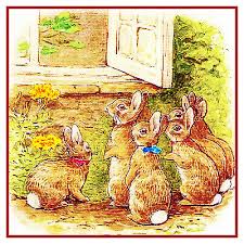 Looking for an advice video on how to design cross stitch patterns? Peter Rabbits Family In The Garden Inspired By Beatrix Potter Counted Cross Stitch Pattern Needlework Cross Stitch Botani Com Au