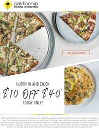 Pinned August 12th 10 Off 40 Today At Californiapizzakitchen Restaurants Thecouponsapp California Pizza Kitchen Visual Recipes Food Coupon