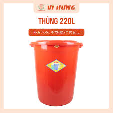 THÙNG NHỰA 220L CÓ NẮP (6653)