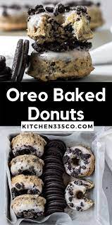 Cookies And Cream Oreo Donuts Kitchen 335 Recipe Dessert Recipes Easy Donut Recipes Best Donut Recipe