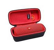 LTGEM EVA Hard Case Compatible with JBL FLIP 7/6/5/GRIP Waterproof Portable  Speaker - Travel Protective Carrying Storage Bag （Red ）