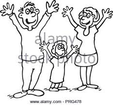 1 de febrero de 2013. Lustige Skizze Einer Glucklichen Familie Stock Vektorgrafik Alamy