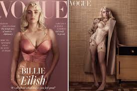 Billie eilish on the cover of the june 2021 issue of british vogue.credit.craig mcdean. Billie Eilish Poses For Vogue Shows Off Her Curves In Stunning New Photos As She Tells Fans Do Whatever You Want