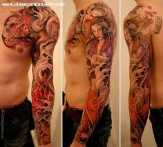 Black And Red Japanese Sleeve Tattoo Tattoo Black And Red Recherche Google Japanese Tattoo Japanese Tattoo Designs Japanese Sleeve Tattoos