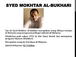 Sekolah saint michael, alor star (spm). Tan Sri Syed Mokhtar Al Bukhari