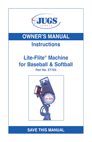 Owner S Manual Instructions Lite Flite Machine