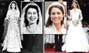 Here are the good, the bad and the ugly. Queen Elizabeth S Wedding Dress Value Vs Kate Middleton S Gown Express Co Uk