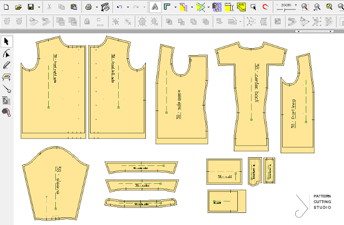 Precision Digital Pattern Architecture and Grading, AI generated