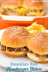 Hawaiian Roll Hamburger Sliders In 2020 Hamburger Sliders Hawaiian Rolls Hamburger