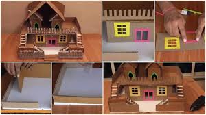Use this frame for your dog house plans with a porch. How To Make A Cardboard House Simple Craft Ideas