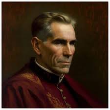 Venerable Archbishop Fulton J. Sheen and Pope Pius XII Custom Colorized  Digital Photo Painting DIGITAL DOWNLOAD