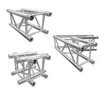 Structure de treillis en aluminium personnalisée événement 220mm 290mm  400mm 600mm boulon en aluminium broche carré circulaire Triangle treillis  de ...