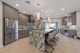 Find the seven most wonderful green shades for kitchen cabinets here! 75 Beautiful Kitchen With Gray Cabinets And Green Countertops Pictures Ideas June 2021 Houzz