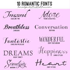 Image result for romantic font