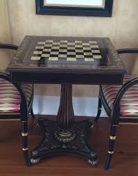 A Maitland Smith Chess Table Kristen Rose Chess Table Chess Board Table Wooden Chess Set