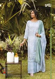 Indian clothing store for exclusive collection of ethnic wear for women, men & kids. S4u Shivali Sharara Silk With Georgette Fancy Designer Wedding Wear Sarara Suits Collection