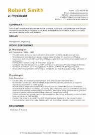 Cv with no experience is a bit tricky to write, but with enough effort, it can be great. Physiologist Resume Samples Qwikresume