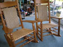 Oak Porch Rockers Woven In 1 4 Flat Reed I Recaned Porch Rockers With A Herringbone 1 2 Ash Reed That Look Good Thes Porch Rocker Rocking Chair Cane Chair