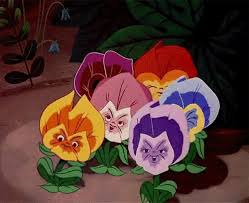 Flowers from alice in wonderland | those pansies in alice. Alice In Wonderland Flowers Gifs Tenor