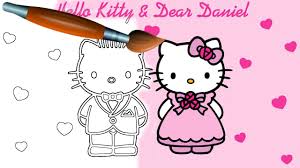 Harō kiti), also known by her full name kitty white (キティ・ホワイト, kiti howaito), is a fictional character produced by the japanese company sanrio. Hello Kitty Coloring Book Pages Valentine S Day Video For Kids Episode 31 Youtube